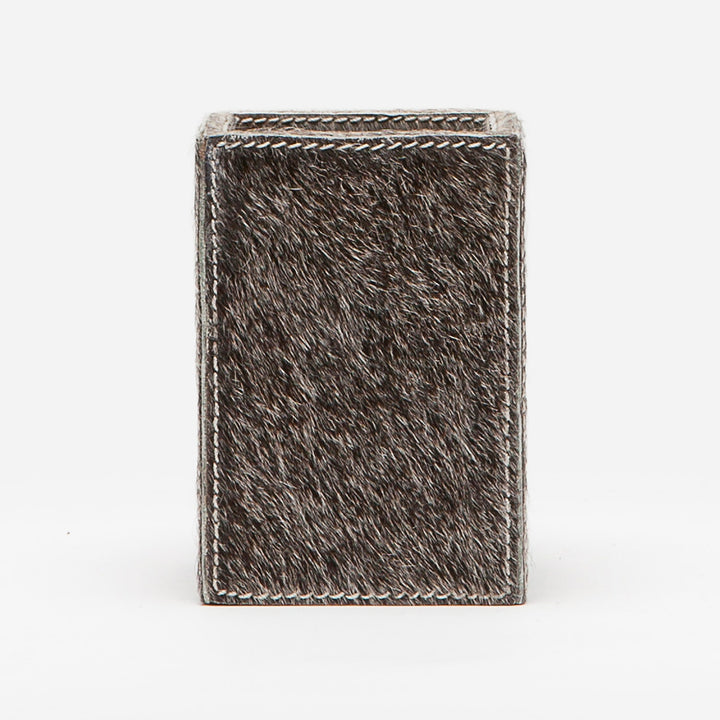 Umbra, Gray, Brush Holder, Square Straight, Hair-On-Hide