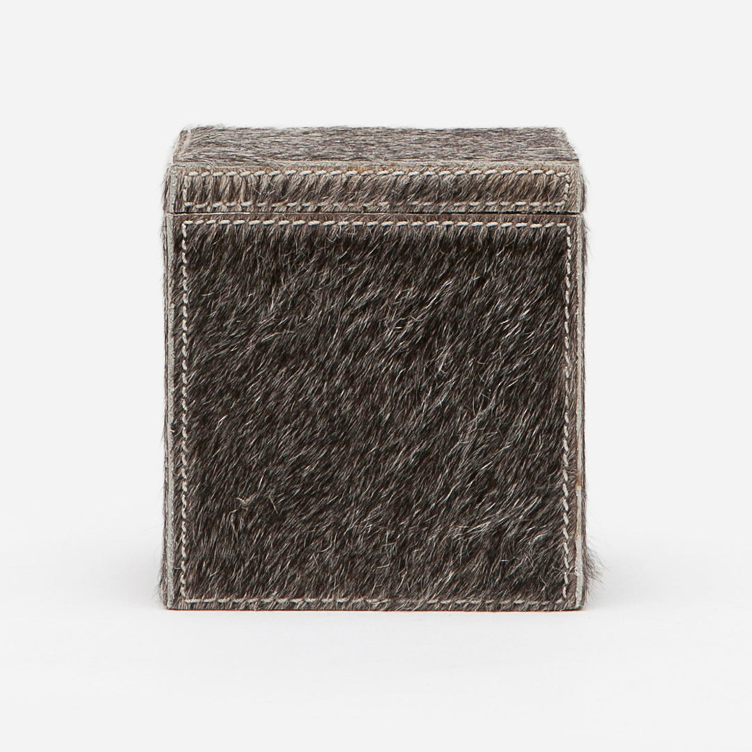 Umbra, Gray, Canister, Square Straight, Hair-On-Hide