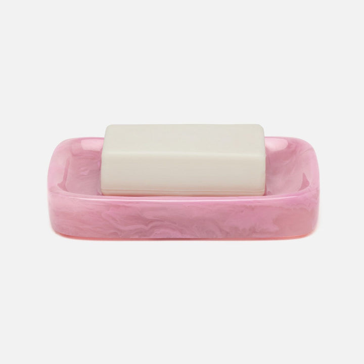 Abiko, Cherry Blossom Soap Dish W/ Rounded Edges, Rectangular, Cast Resin