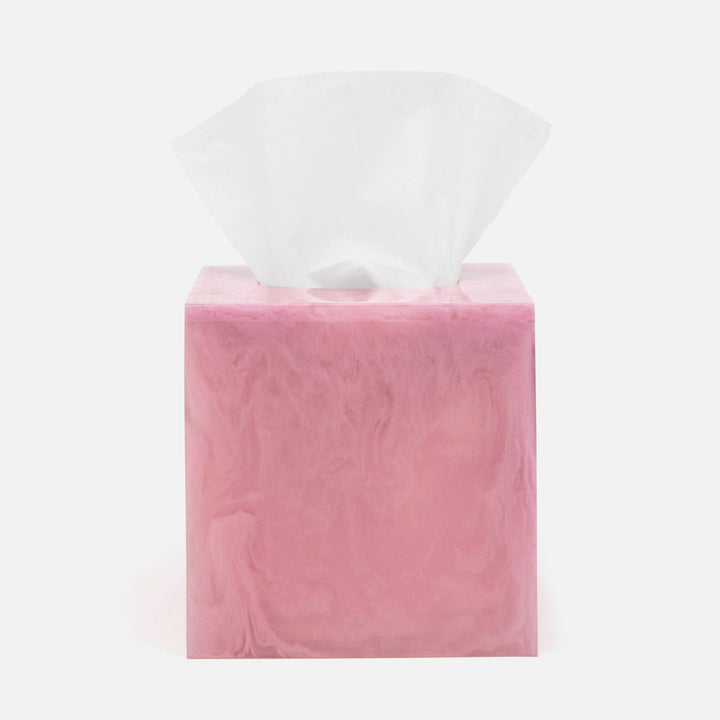 Abiko, Cherry Blossom, Tissue Box, Square Straight, Cast Resin