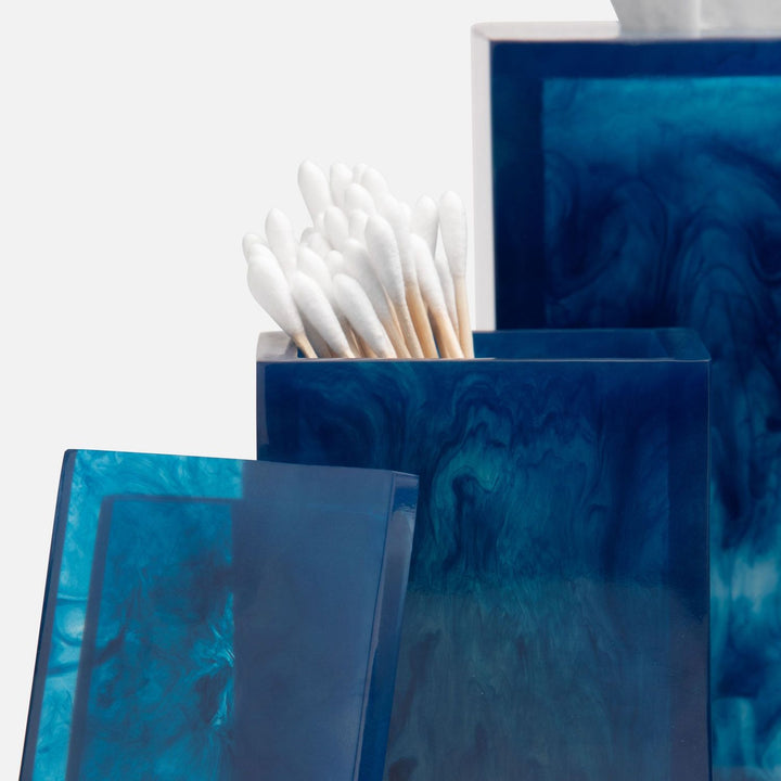 Abiko, Cobalt, Canister, Small, Square Straight, Cast Resin