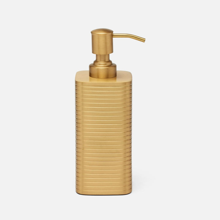 Adelaide, Matte Gold, Soap Pump, Square Straight, Stainless Steel
