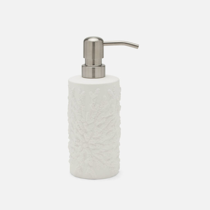 Alanya, White, Soap Pump, Round, Porcelain