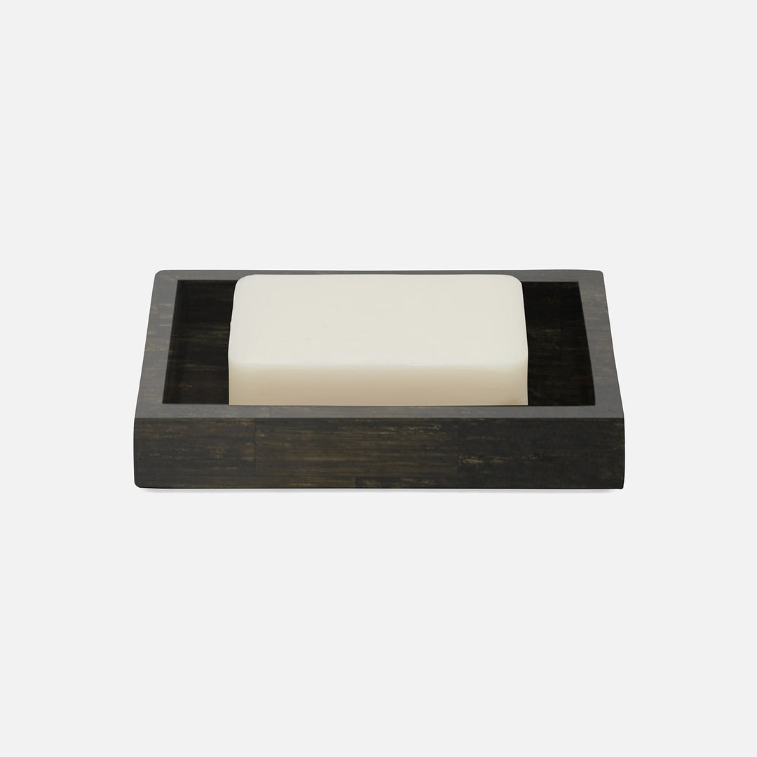 Arles, Dark, Soap Dish, Square Straight, Faux Horn