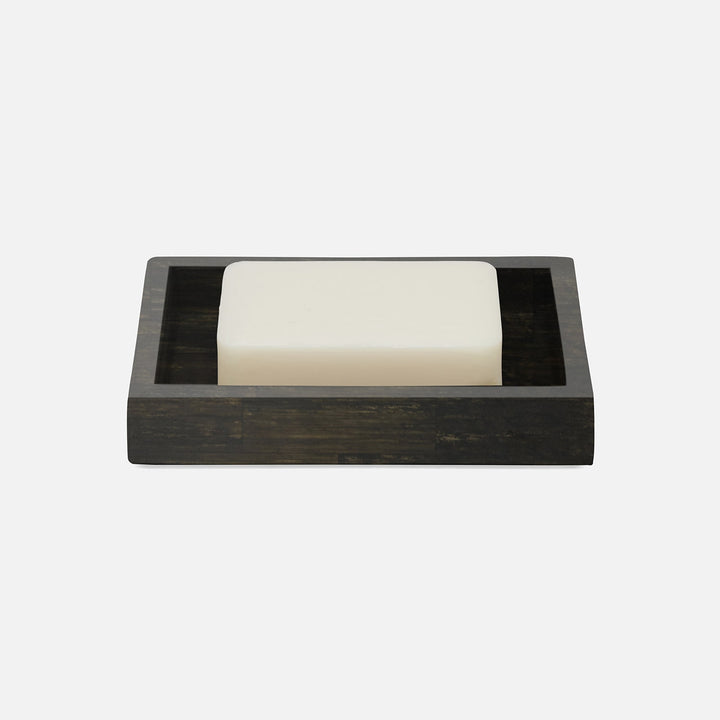 Arles, Dark, Soap Dish, Square Straight, Faux Horn