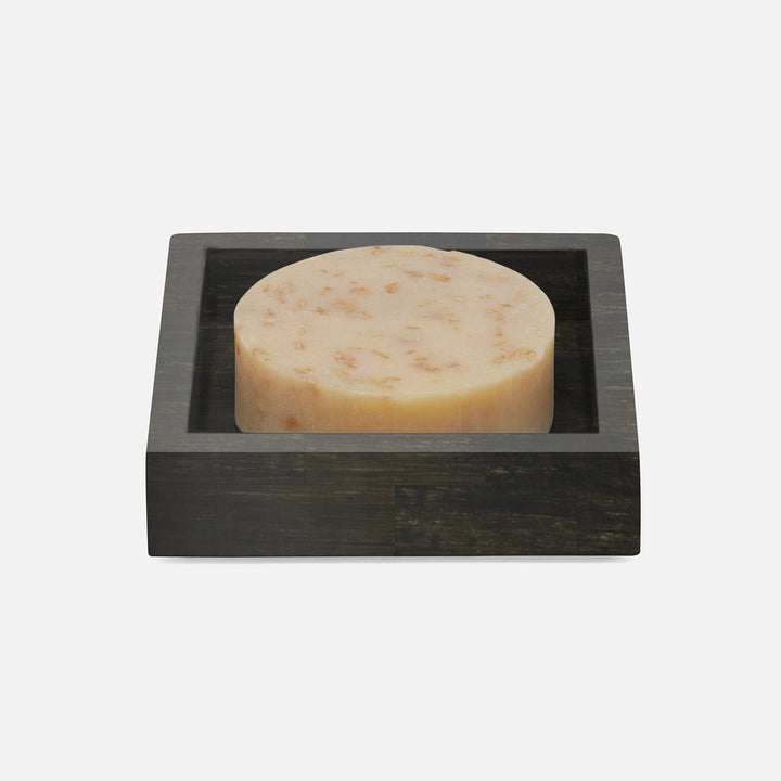 Arles, Umber, Soap Dish, Square Straight, Faux Horn