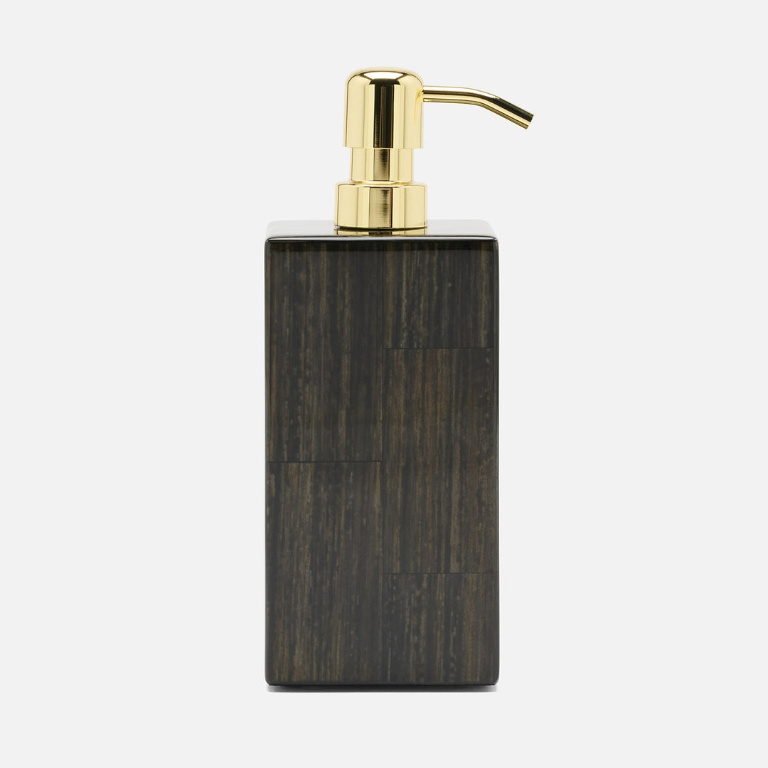 Arles, Umber, Soap Pump, Square Straight, Faux Horn