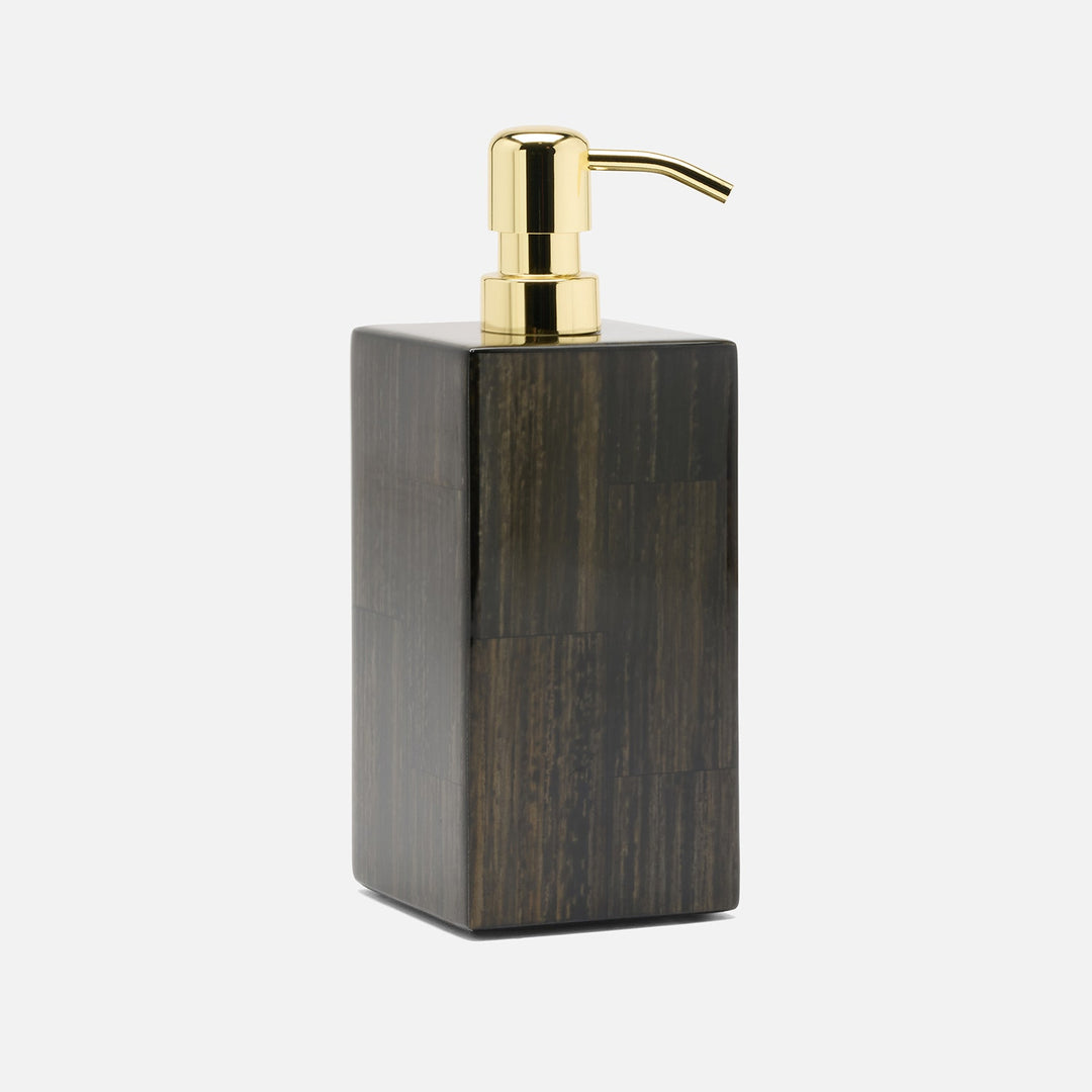 Arles, Umber, Soap Pump, Square Straight, Faux Horn