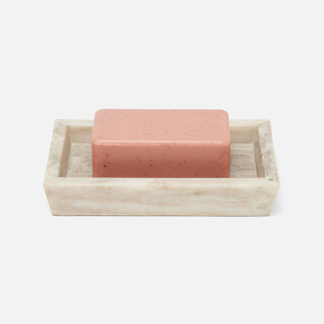 Athlone, Beige, Soap Dish, Rectangular Tapered, Marble