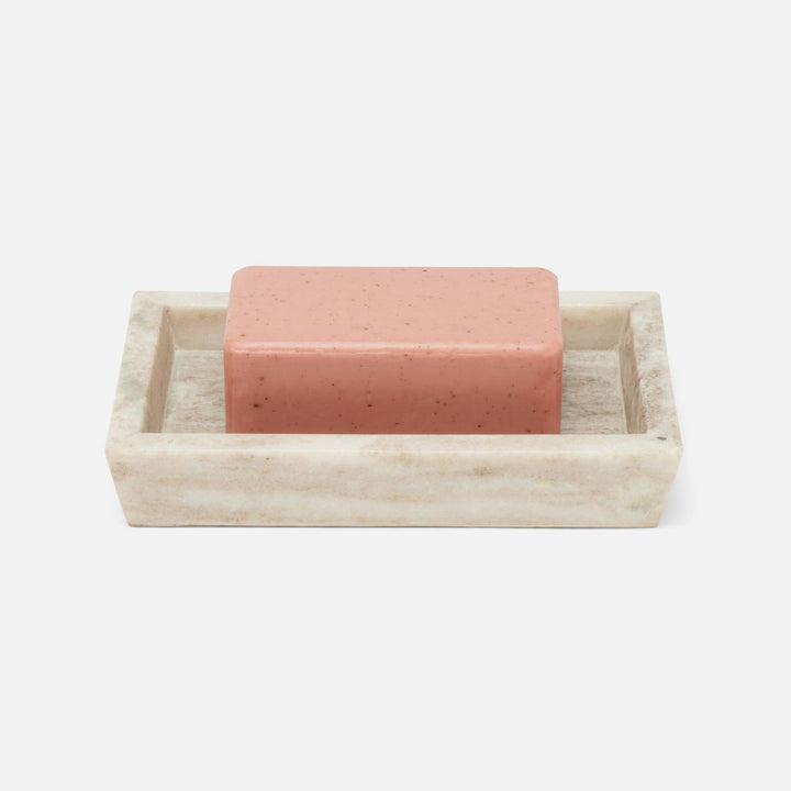 Athlone, Beige, Soap Dish, Rectangular Tapered, Marble
