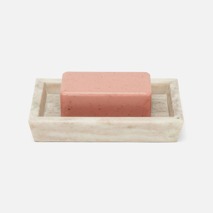Athlone, Beige, Soap Dish, Rectangular Tapered, Marble