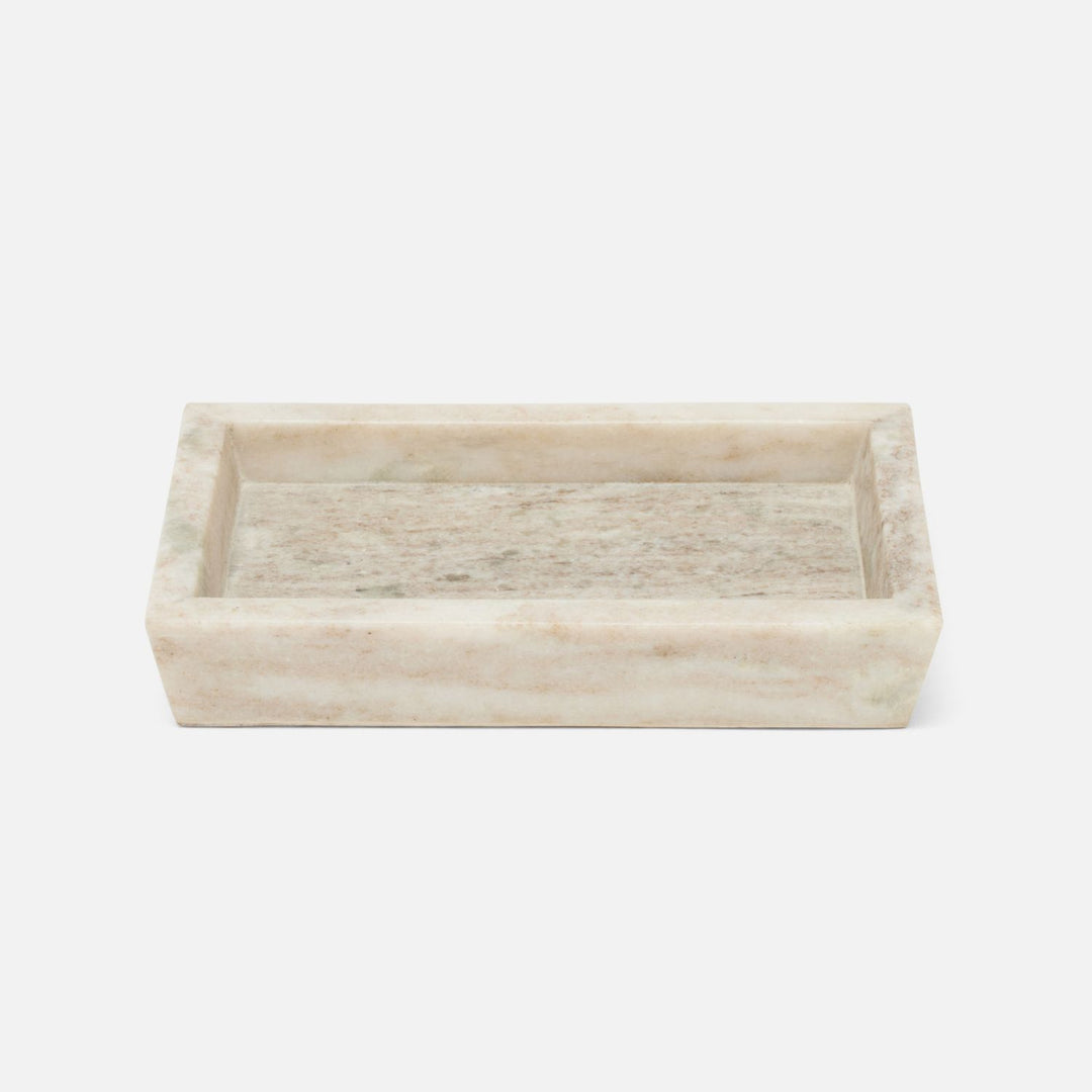 Athlone, Beige, Soap Dish, Rectangular Tapered, Marble