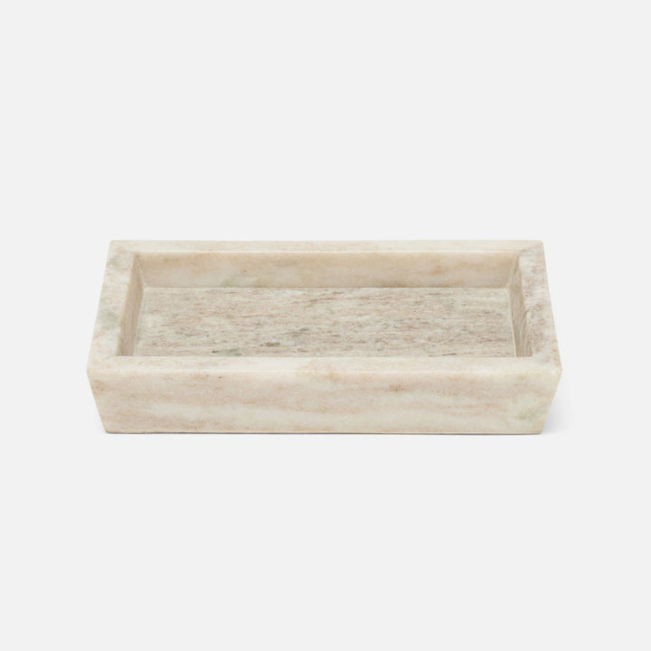 Athlone, Beige, Soap Dish, Rectangular Tapered, Marble