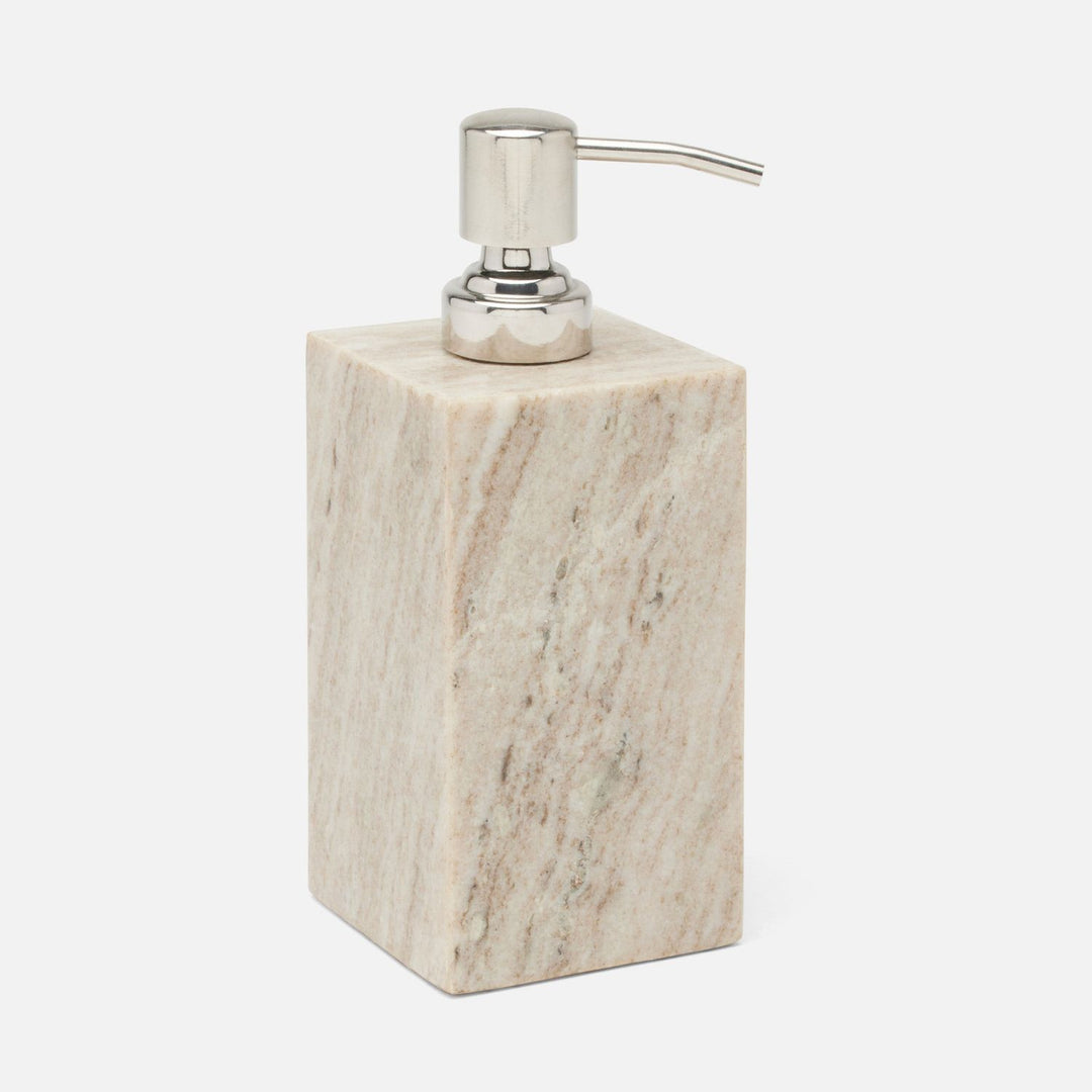 Athlone, Beige, Soap Pump, Square Straight, Marble