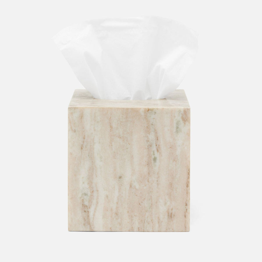 Athlone, Beige, Tissue Box, Square Straight, Marble