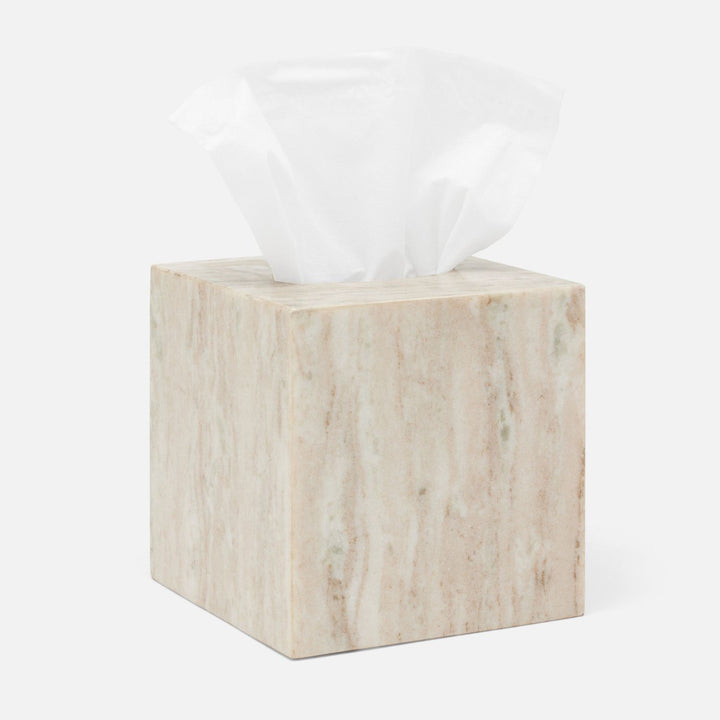 Athlone, Beige, Tissue Box, Square Straight, Marble