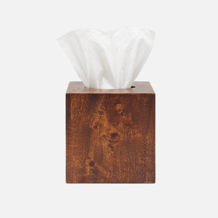 Bern, Dark Honey, Tissue Box, Square Straight, Mappa Burl