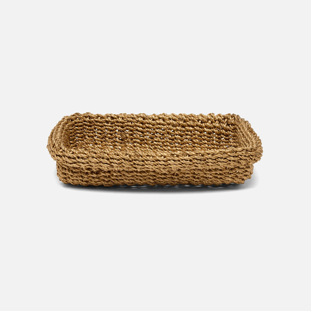 Chelston, Metallic Gold, Hand Towel Tray, Rectangular Straight, Abaca Fiber, Pack/2