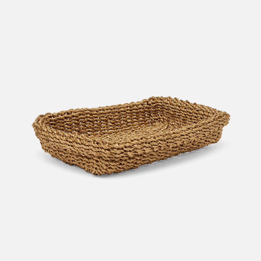 Chelston, Metallic Gold, Hand Towel Tray, Rectangular Straight, Abaca Fiber, Pack/2