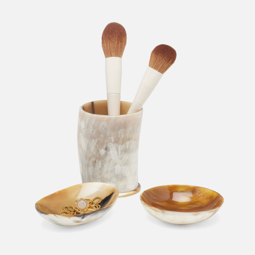 Conway, Natural, Bath Accessory, African Horn, S/3