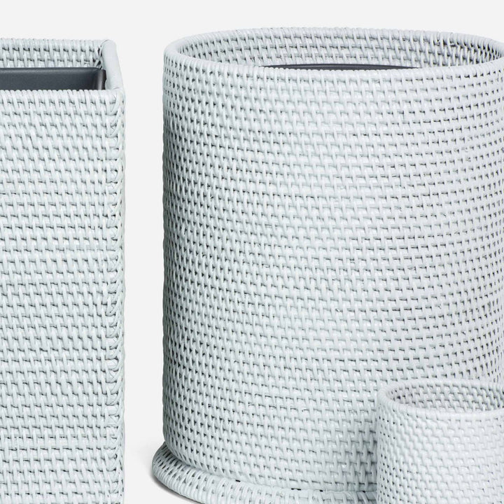 Dalton, Light Gray, Wastebasket, Rectangular Straight, Rattan