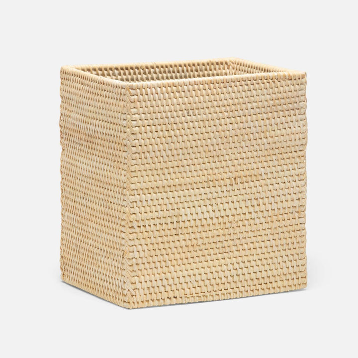 Dalton, Cream, Wastebasket, Rectangular Straight, Rattan