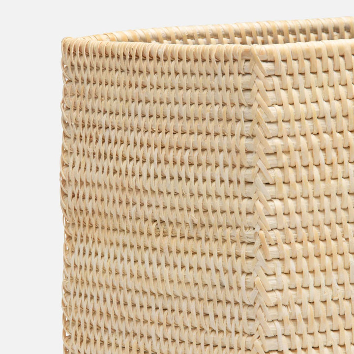 Dalton, Cream, Wastebasket, Rectangular Straight, Rattan
