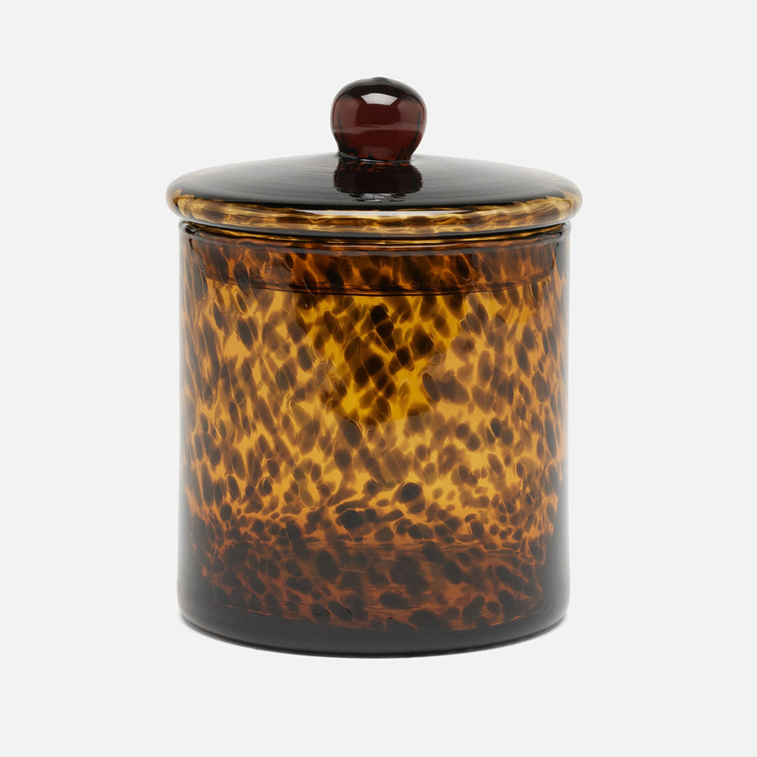 Darby, Tortoise, Canister, Large, Handblown Glass