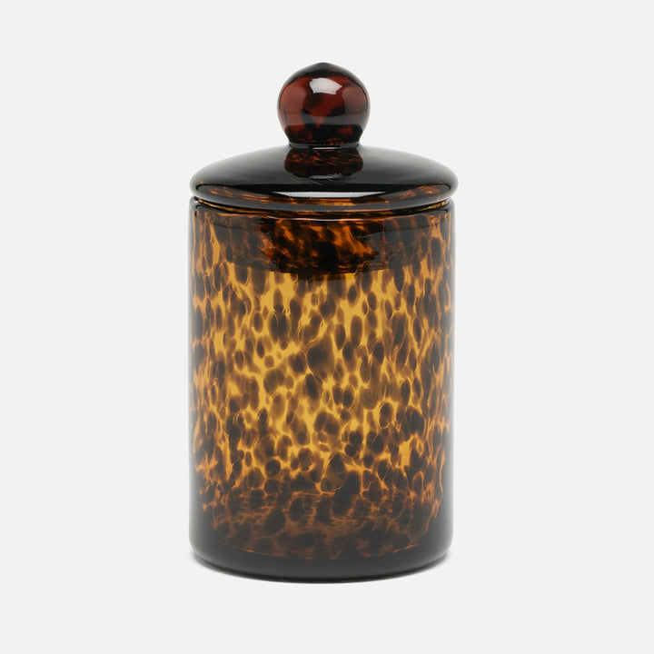 Darby, Tortoise, Canister, Small, Handblown Glass