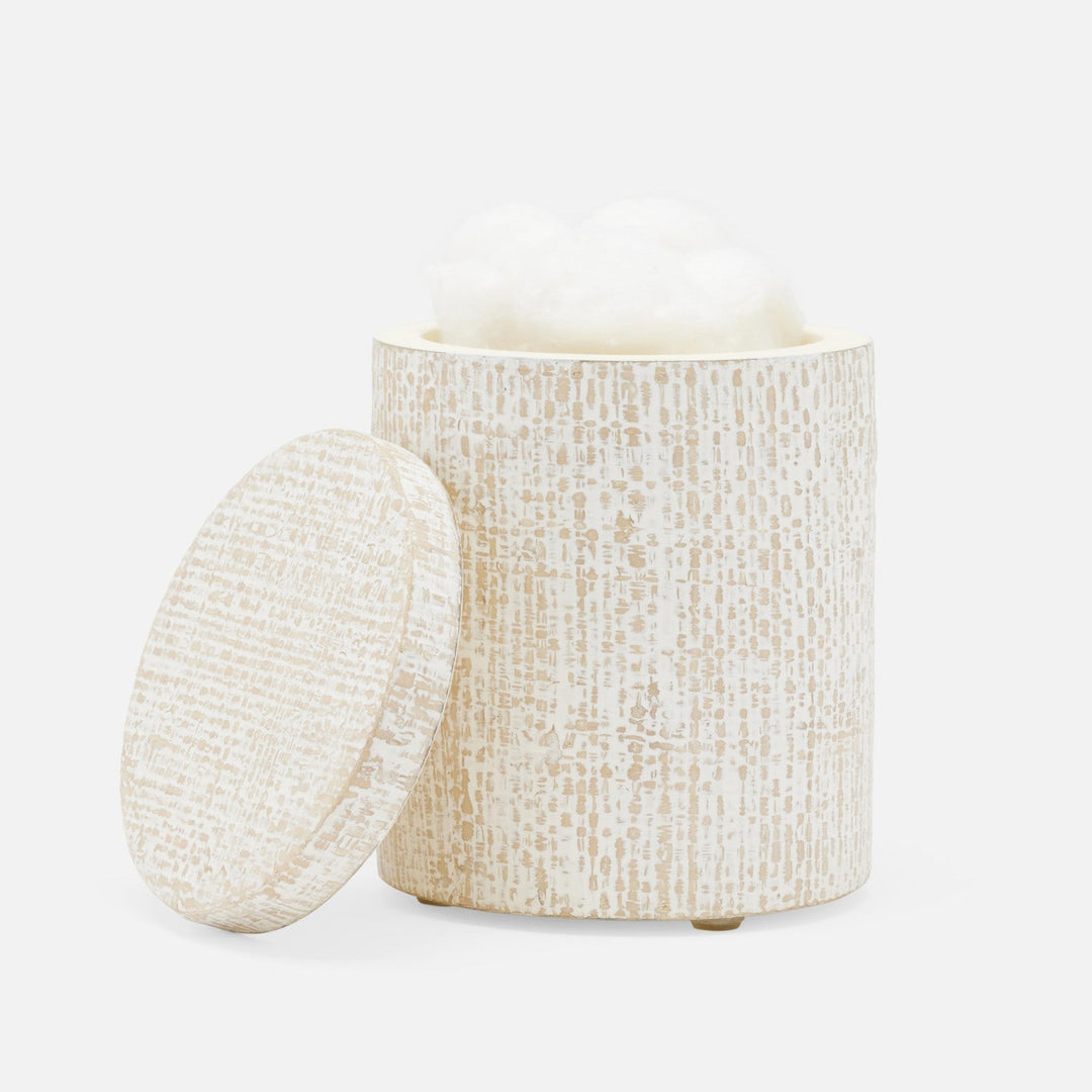 Ghent, Whitewashed, Canister, Round, Large, Bagor Grass