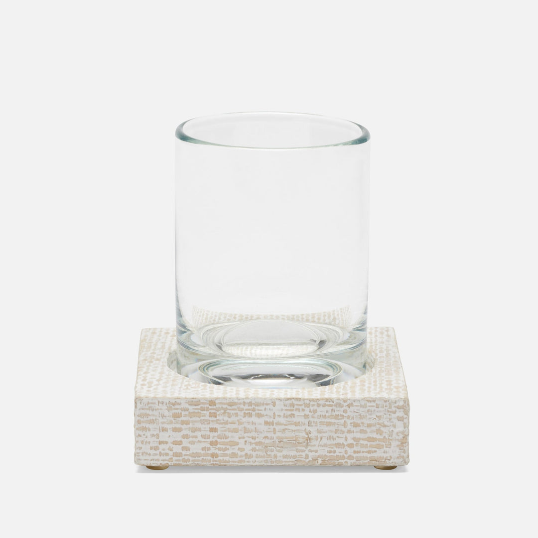 Ghent, Whitewashed, Tumbler Set, Square Straight, Bagor Grass, Pack/2