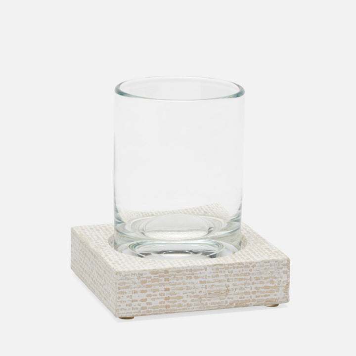 Ghent, Whitewashed, Tumbler Set, Square Straight, Bagor Grass, Pack/2