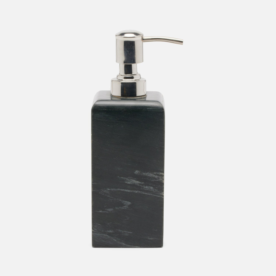 Kavala, Black , Soap Pump, Rounded Edges, Marble