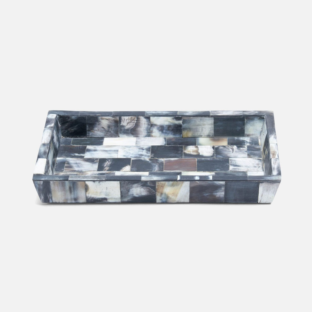 Lark, Dark, Small Tray, Rectangular Tapered, Horn