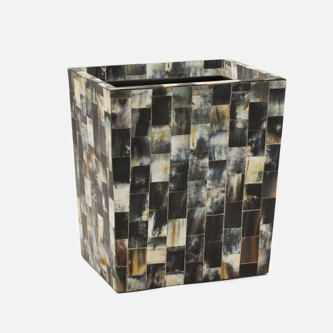 Lark, Dark, Wastebasket, Rectangular Tapered, Horn