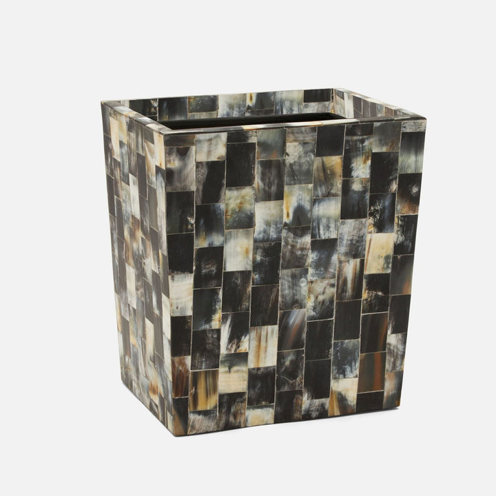 Lark, Dark, Wastebasket, Rectangular Tapered, Horn
