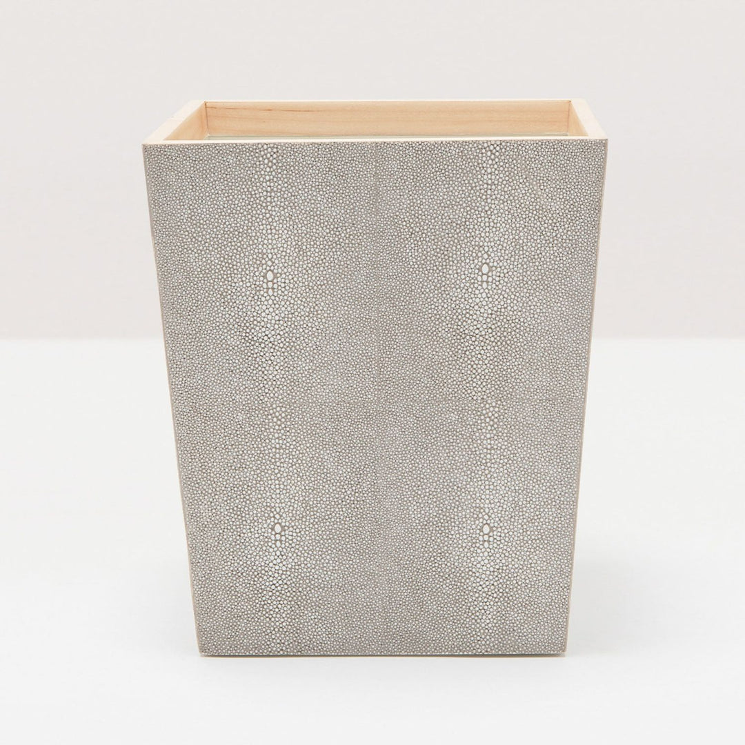 Manchester, Sand, Wastebasket, Rectangular Tapered, Realistic Faux Shagreen