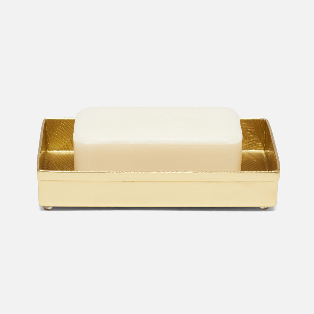 Mancora, Shiny Stainless Steel, Soap Dish, Rectangular Straight, Etched Stainless Steel