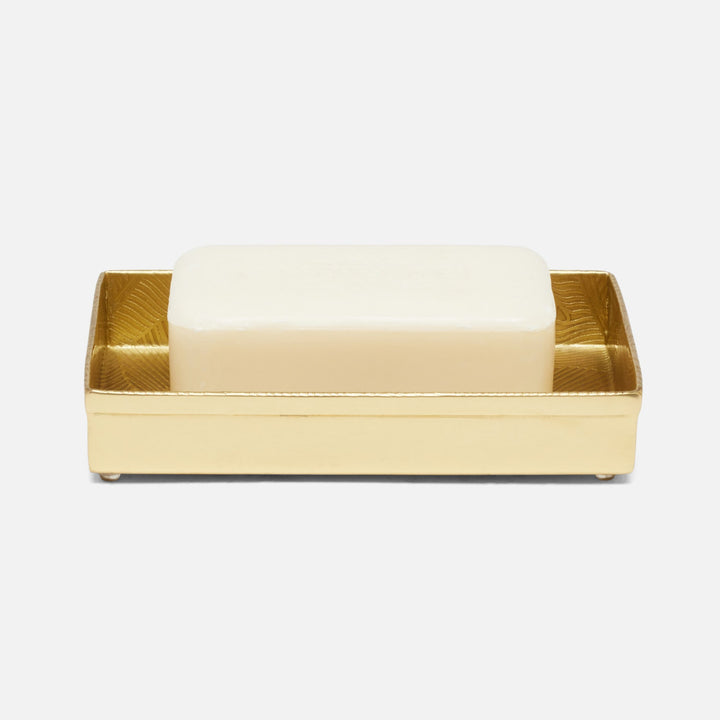 Mancora, Shiny Stainless Steel, Soap Dish, Rectangular Straight, Etched Stainless Steel