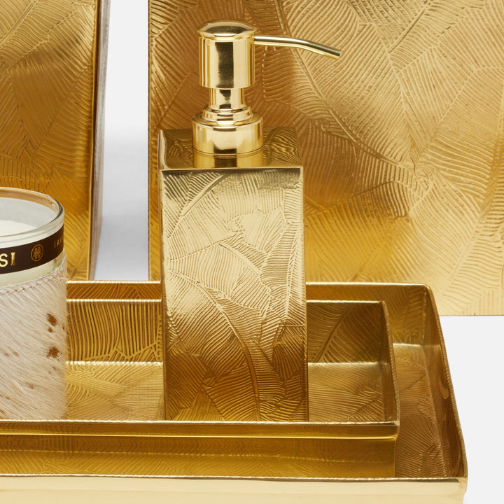 Mancora, Shiny Stainless Steel, Soap Pump, Square Straight, Etched Stainless Steel