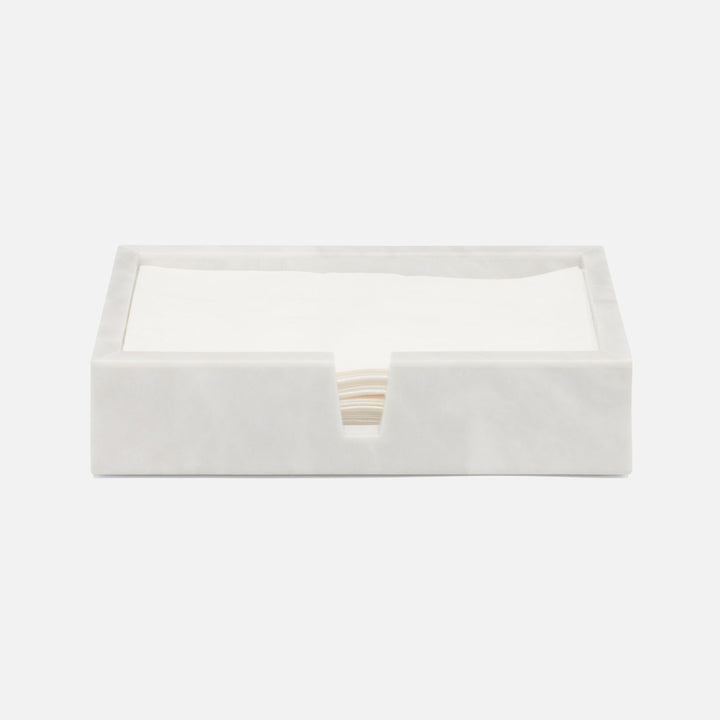 Milan, White, Hand Towel Tray, Rectangular Straight, Romblon Stone