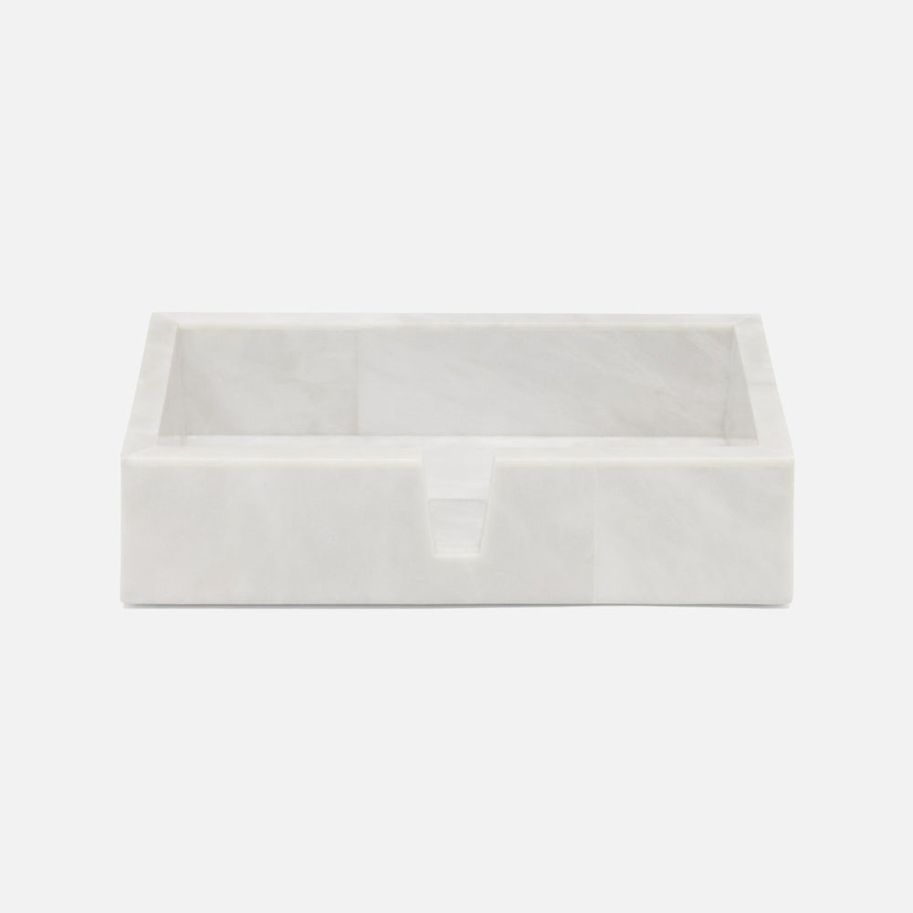 Milan, White, Hand Towel Tray, Rectangular Straight, Romblon Stone