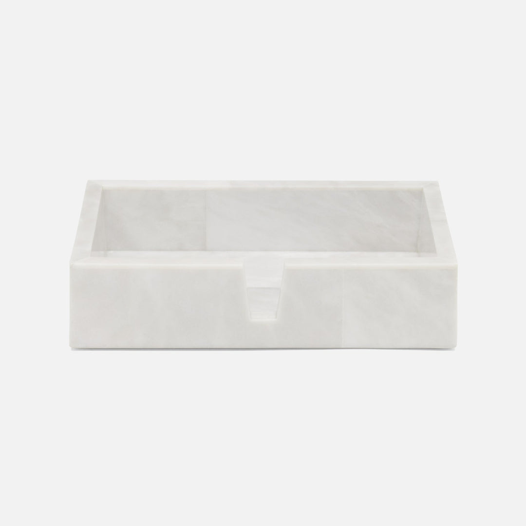 Milan, White, Hand Towel Tray, Rectangular Straight, Romblon Stone