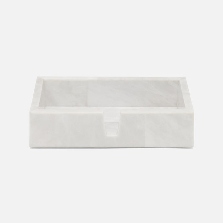 Milan, White, Hand Towel Tray, Rectangular Straight, Romblon Stone