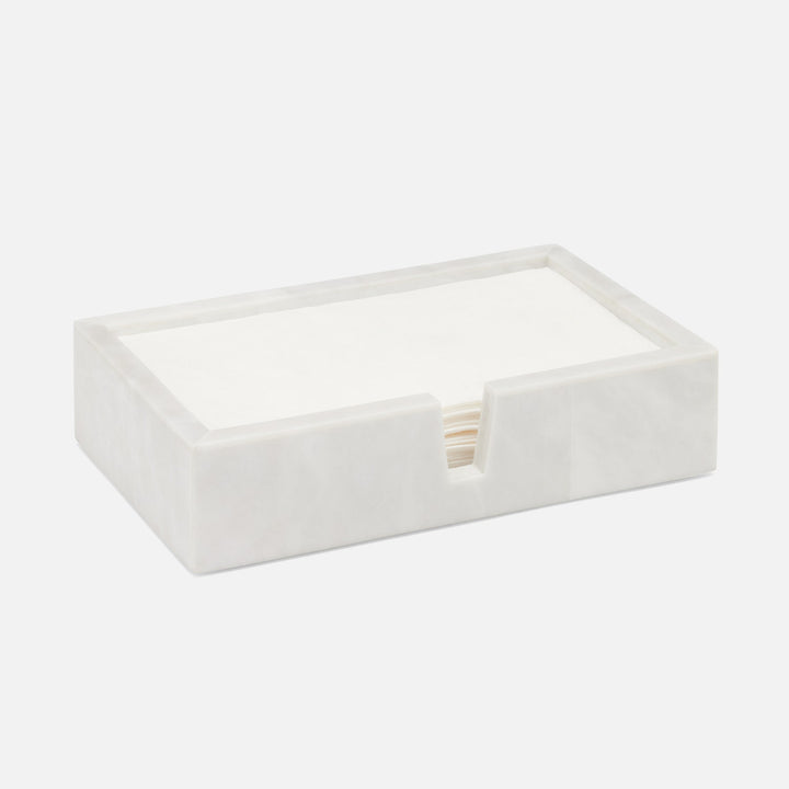 Milan, White, Hand Towel Tray, Rectangular Straight, Romblon Stone