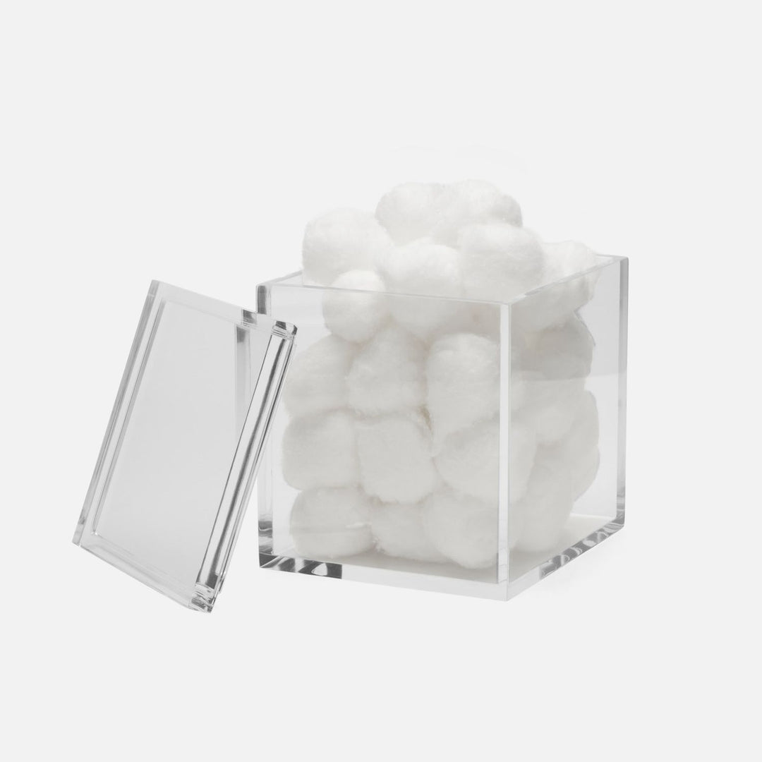 Monette, Clear, Canister, Square Straight, Acrylic