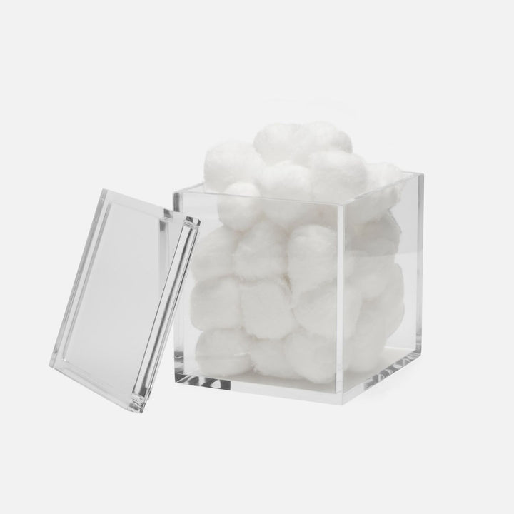 Monette, Clear, Canister, Square Straight, Acrylic