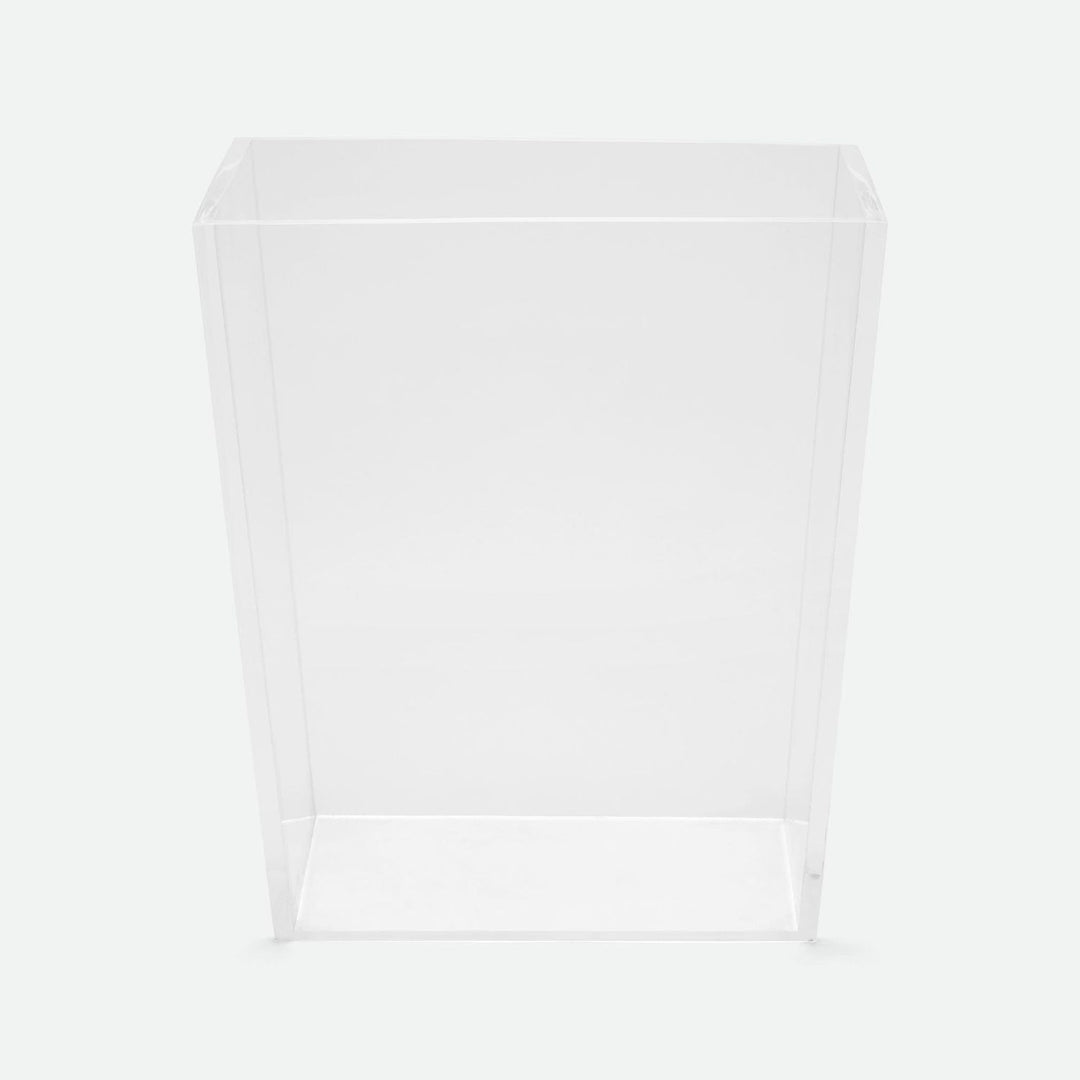 Monette, Clear, Wastebasket, Rectangular Tapered, Acrylic