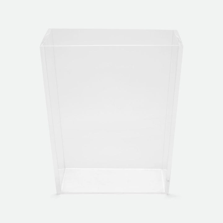 Monette, Clear, Wastebasket, Rectangular Tapered, Acrylic