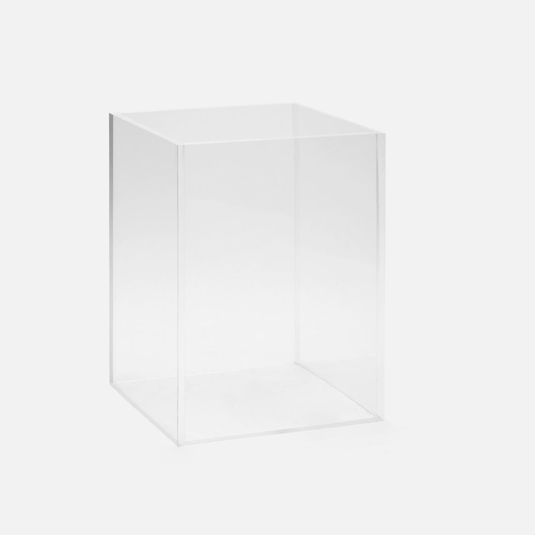 Monette, Clear, Wastebasket, Square Straight, Acrylic